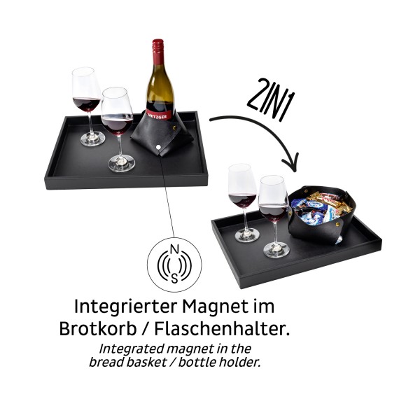 2IN1 Magnetic Drink Holder and Bread Basket