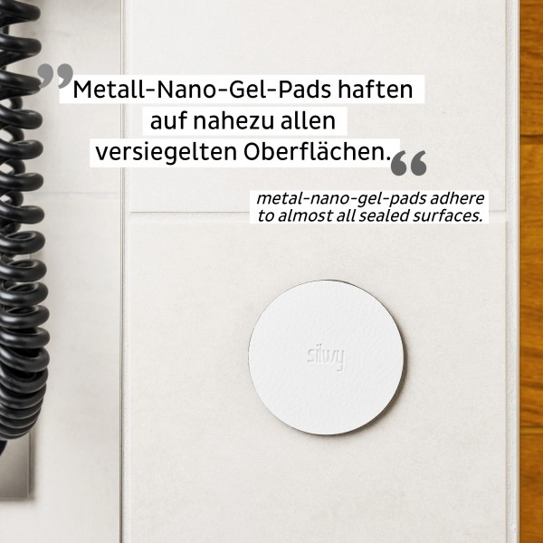 Metall-Nano-Gel-Pads 5 cm WHITE
