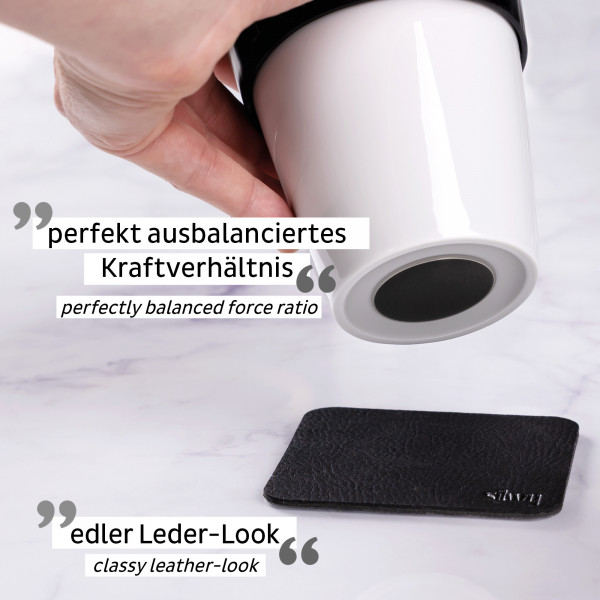 Porcelain TO-GO CUP (Pad in BLACK)