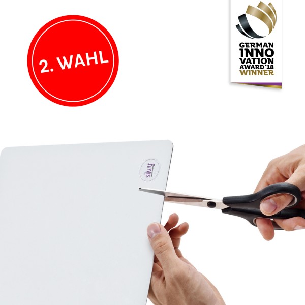 ZWEITE WAHL: Metall-Nano-Gel-Matte WHITE für Magnetgläser