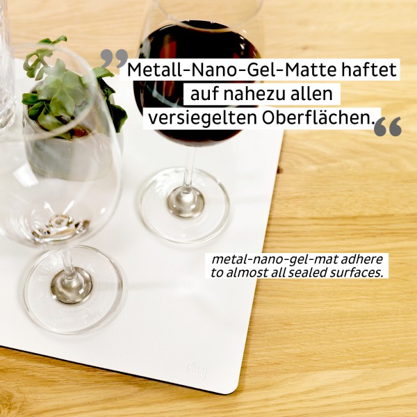 Metall-Nano-Gel-Matte WHITE für Magnetgläser